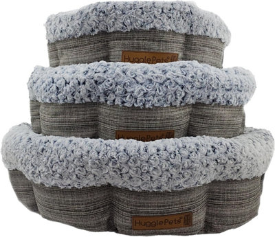 Huggle Pets Hugglepets Granite Ivory Donut Supersoft Non Slip 75Cm Dog Bed from B&Q