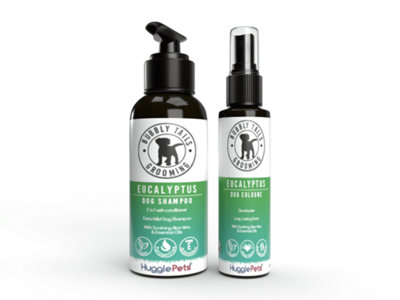 Huggle Pets Hugglepets Bubbly Tails Eucalyptus 2 In 1 Shampoo & Deodorising Cologne Spray For Dogs from B&Q