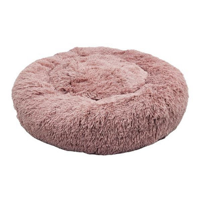 B&Q -  Hugglepets Anti-Anxiety Medium Pink Donut Dog Bed