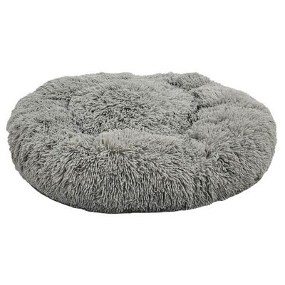 Huggle Pets Hugglepets Anti-Anxiety Medium Grey Donut Dog Bed from B&Q