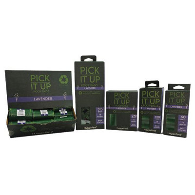 Huggle Pets Hugglepets Pick It Up Lavender Dog Poop Bags54 Rolls (810Pk) from B&Q