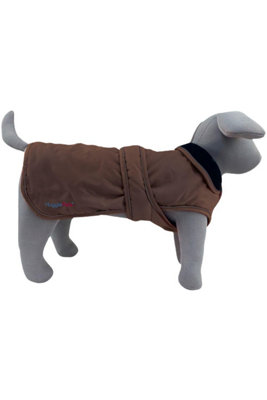 B&Q -  Hugglepets Chocolate Large Arctic Armour Waterproof Thermal Dog Coat