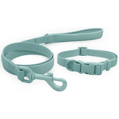 B&Q -  Hugglepets Skye & Murphy All Weather Snappy Collar & Lead Set (OceanSmall)