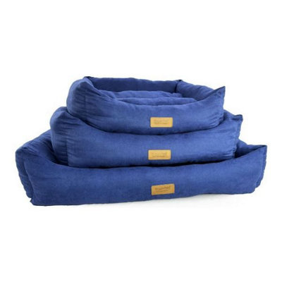 B&Q -  Hugglepets Luxury Dog Navy Small Lounger