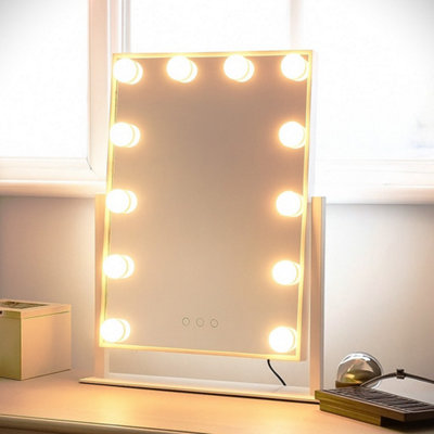 B&Q -  Brigitte Hollywood Vanity Mirror With Led Lights