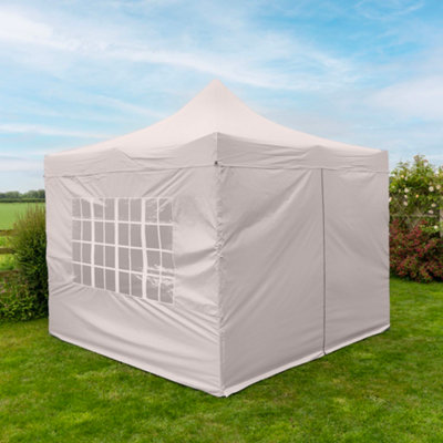 Jack Stonehouse Silver Lined Pop Up 3X3M Gazebo Beige from B&Q