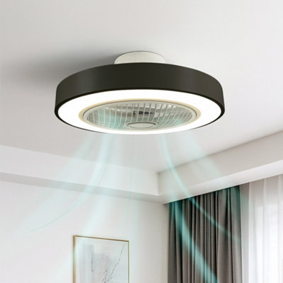 Jack Stonehouse Led Ceiling Fan Light With Remote Control Adjustable Speed And Brightness In Black from B&Q