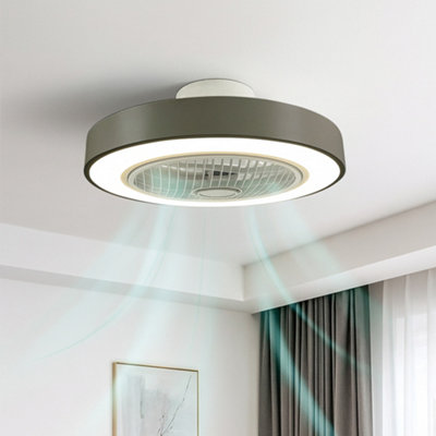 Jack Stonehouse Led Ceiling Fan Light With Remote Control Adjustable Speed And Brightness In Grey from B&Q