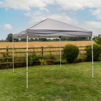 Jack Stonehouse Rapid Pop Up Compact 3X3 Gazebo With Sides Light Grey from B&Q