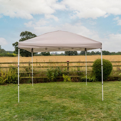 Jack Stonehouse Rapid Pop Up Compact 3X3 Gazebo With Sides Beige from B&Q