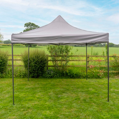 Jack Stonehouse Pop Up 3X3 Gazebo Without Sides Light Grey from B&Q