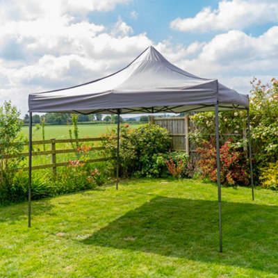 Jack Stonehouse Pop Up 3X3 Gazebo Without Sides Dark Grey from B&Q