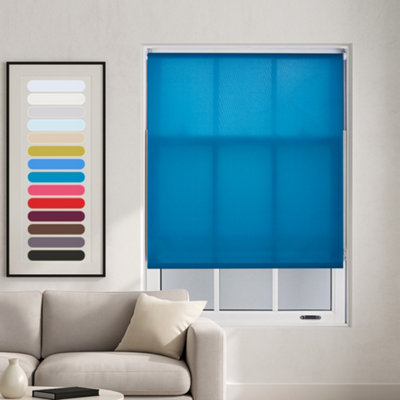 Furnished Daylight Roller BlindsTeal Trimmable Blind For Windows And Doors (W)225Cm (L)165Cm from B&Q