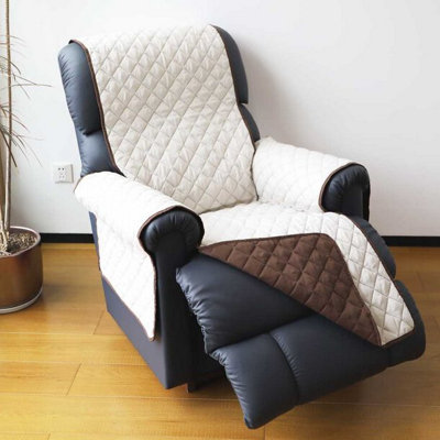 Easylife  Reversible Recliner ProtectorBrown/beige from B&Q