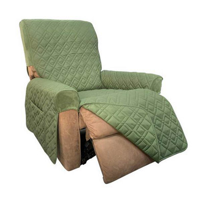 Stylish Fitted Recliner Protector In Sage Green For Ultimate Comfort from B&Q