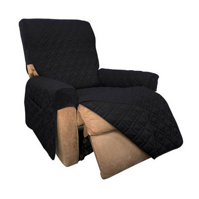 Premium Fitted Recliner Protector In Black Ultimate Furniture Shield from B&Q