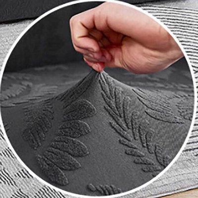 Easylife Jacquard Stretch Cover For ArmchairLight Grey from B&Q