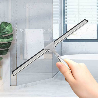 Stainless Steel Squeegee Fixed Handle from B&Q