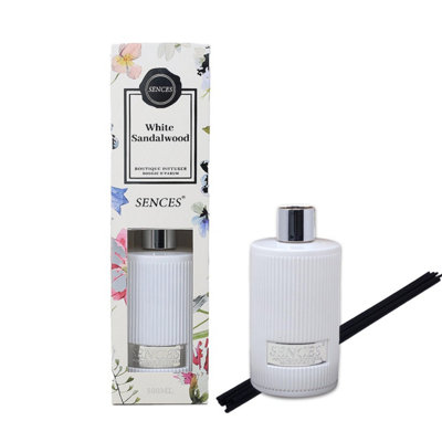 Reed Diffuser 500Ml Baltus Sences Ribbed White Sandalwood Scents Air Freshener from B&Q