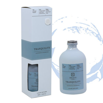 B&Q Reed Diffuser 100Ml Apothecary Home Fragrance Tranquility & Cedarwood Lavender