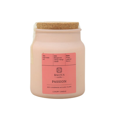 Scented Candle 152G Apothecary Jar Passion Iris Cashmere Ylang-Ylang Fragrance from B&Q