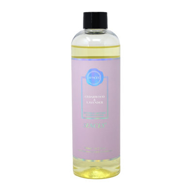 B&Q Lavender Reed Diffuser Refill Sences Cedarwood & Fragrance Aromatherapy 300Ml