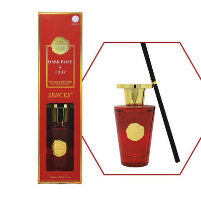 Reed Diffuser 300Ml Baltus Dark Rose & Oud Air Freshener Aromatherapy Fragrance from B&Q