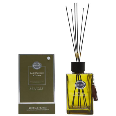 Baltus Reed Diffuser 2000Ml Basil Oakmoss Vetiver Fragrance Air Freshener Aroma from B&Q