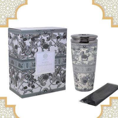 Reed Diffuser 1000Ml Baltus Sences Ceramic White Sandalwood Scents Air Freshener from B&Q