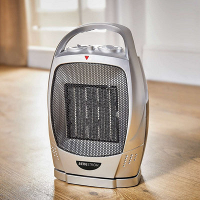 Bergstrom Compact Ptc Ceramic Heater With Adjustable Thermostat & Fan Cooling750W/1500W from B&Q