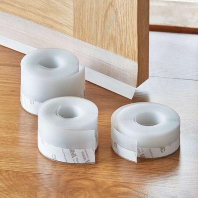 Self Adhesive Draught Excluder Seals For Doors & WindowsMade From Silicone3X 5M Rolls