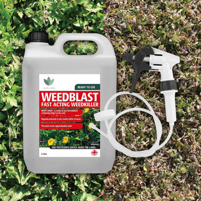  - 5L Weedblast Fast Acting Weedkiller 5 Litre With Long Hose Trigger (Ready To Use)