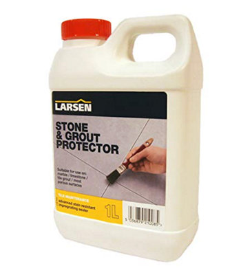 Larsen Stone And Grout Protector 1L  Advanced Stain Resistant Impregnating Sealer from B&Q