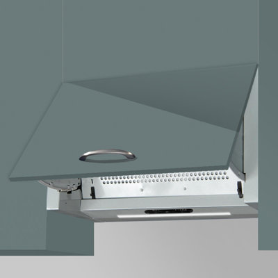 B&Q -  Int60Ss 60Cm Silver Integrated Built In Cooker Hood Kitchen Extractor Fan