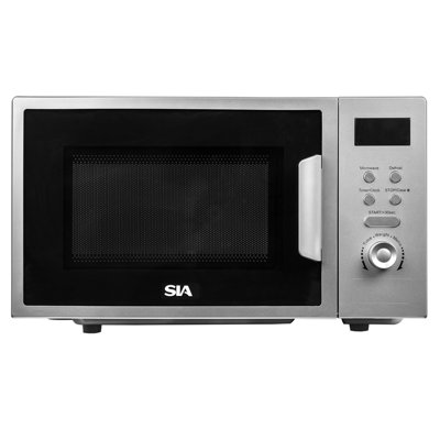 SIA 20L Microwave In SilverDigital Display700WFdm21Si from B&Q