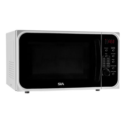 Fcm25Si Sia Freestanding Microwave Oven900W Silver from B&Q