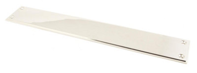 From The Anvil Polished Nickel 425mm Art Deco Fingerplate from B&Q