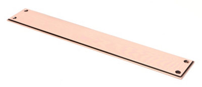 From The Anvil Polished Bronze 425mm Art Deco Fingerplate from B&Q