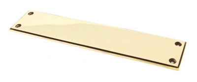 From The Anvil Aged Brass 300mm Art Deco Fingerplate from B&Q