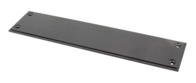 From The Anvil Aged Bronze 300mm Art Deco Fingerplate from B&Q