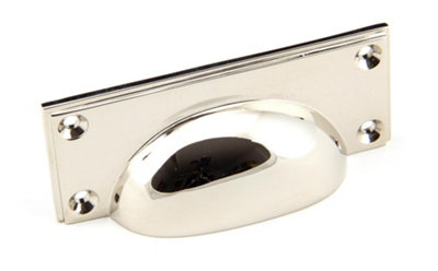 From The Anvil Polished Nickel Art Deco Drawer Pull from B&Q