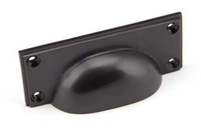 From The Anvil Aged Bronze Art Deco Drawer Pull from B&Q