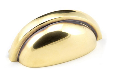 From The Anvil Aged Brass Regency Concealed Drawer Pull from B&Q