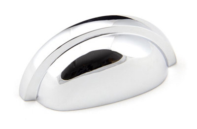 From The Anvil Polished Chrome Regency Concealed Drawer Pull from B&Q