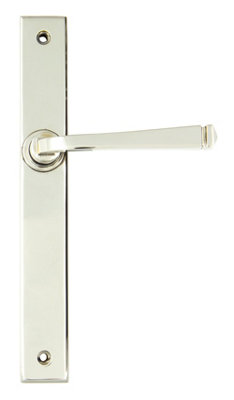 From The Anvil Polished Nickel Avon Slimline Lever Latch Set from B&Q