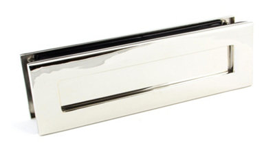 From The Anvil Polished Nickel Traditional Letterbox from B&Q