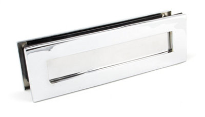 From The Anvil Polished Chrome Traditional Letterbox from B&Q