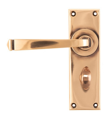 From The Anvil Polished Bronze Avon Lever Bathroom Set from B&Q