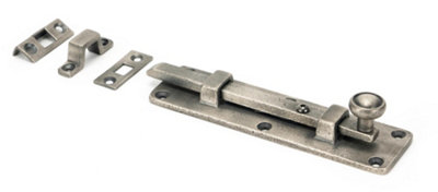From The Anvil Antique Pewter 6 Inch Universal Bolt from B&Q