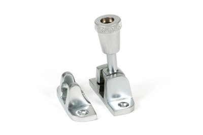 From The Anvil Satin Chrome Brompton Brighton Fastener (Radiused) from B&Q
